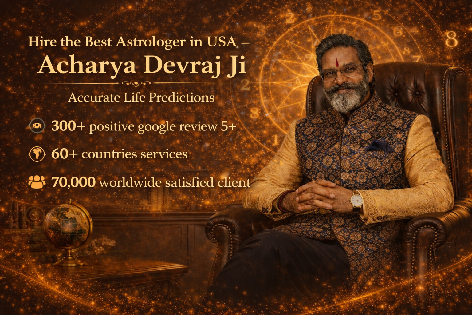 Hire the Best Astrologer in USA – Acharya Devraj Ji | Accurate Life Predictions